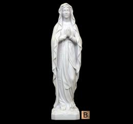 SYNTHETIC MARBLE VIRGIN OF LOURDES LEATHER FINISHED